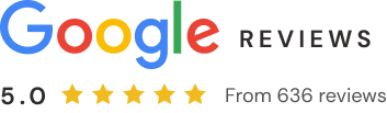 google reviews badge with stars