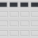 CLASSIC PANEL GARAGE DOOR PLAIN WINDOWS