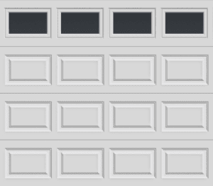 CLASSIC PANEL GARAGE DOOR PLAIN WINDOWS