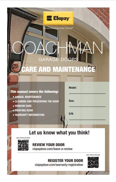 Coachman Collection Care and Maintenance