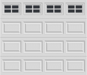 GARAGE DOOR WITH INSERTS