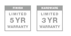 finish hardware warranty